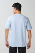Camiseta azul clara de NASA en algodón con manga corta