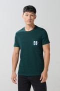 Camiseta cuello redondo verde con bolsillo de Harry Potter