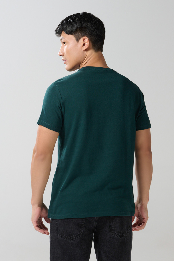 Camiseta cuello redondo verde con bolsillo de Harry Potter
