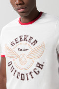 Camiseta de Harry Potter manga corta crema con contrastes