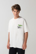 Camiseta oversize manga corta crema de Toy Story