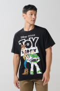 Camiseta oversize negra manga corta de Toy Story