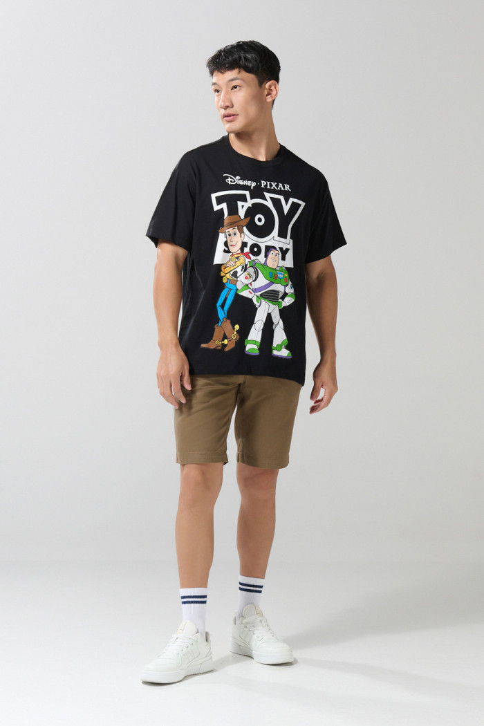 Camiseta oversize negra manga corta de Toy Story