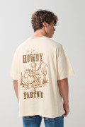 Camiseta cuello redondo kaki oversize de Toy Story