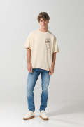 Camiseta cuello redondo kaki oversize de Toy Story