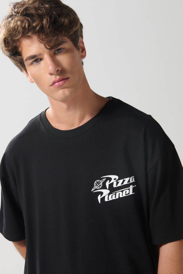 Camiseta negra oversize manga corta de Toy Story