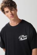 Camiseta negra oversize manga corta de Toy Story