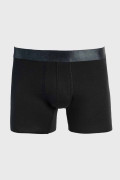 Bóxer en algodón midway brief-largo azul con costuras planas