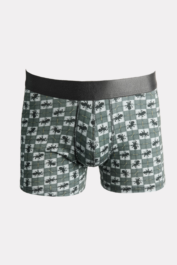 Bóxer negro brief-medio en algodón de Harry Potter