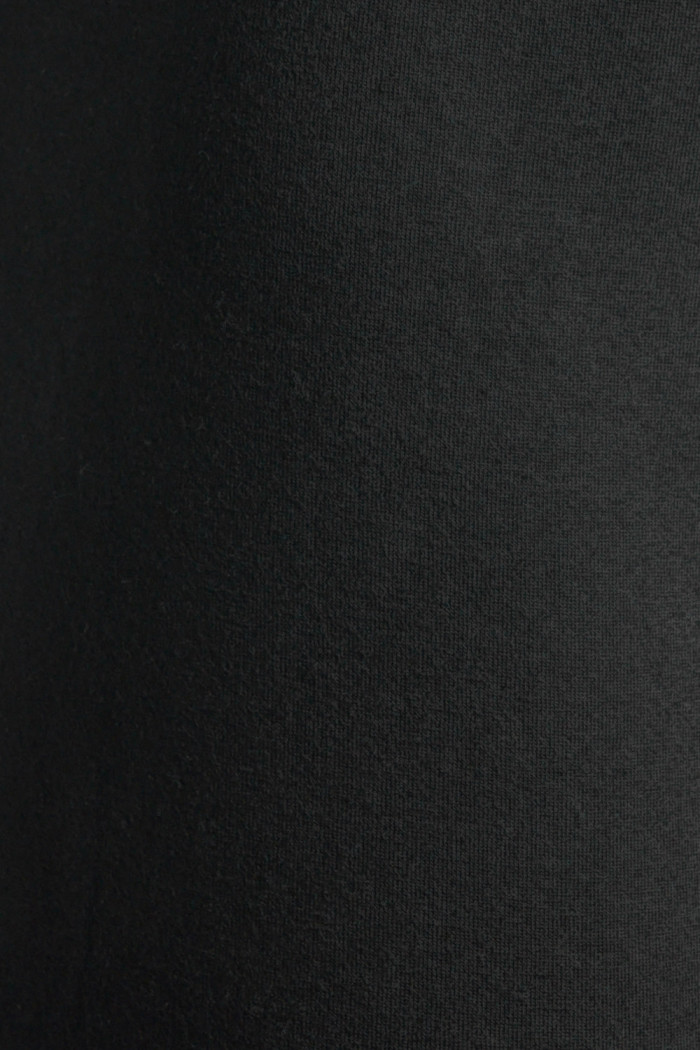 Bóxer en algodón negro brief-medio con cintura en contraste