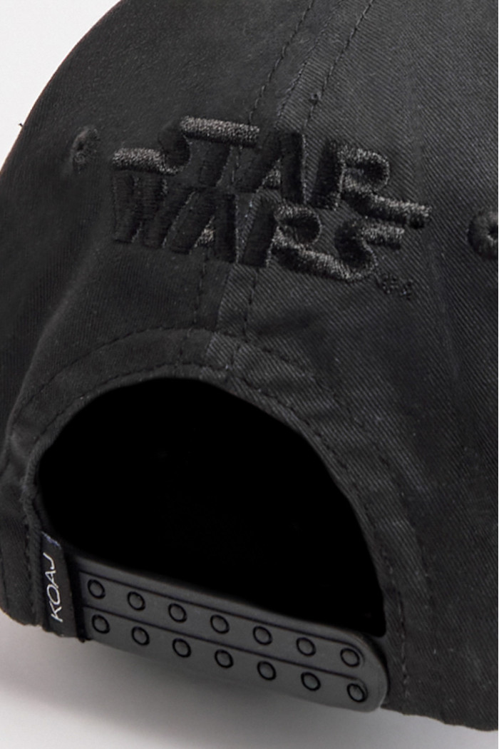 Cachucha negra beisbolera con bordado de Star Wars