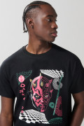 Camiseta negra de Star Wars en algodón manga corta
