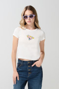 Camiseta unicolor manga corta de Chicas Superpoderosas