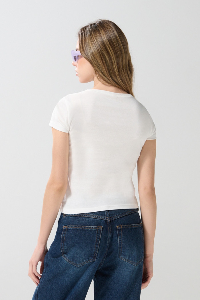 Camiseta unicolor manga corta de Chicas Superpoderosas