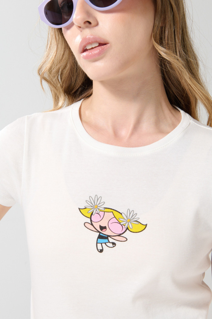 Camiseta unicolor manga corta de Chicas Superpoderosas