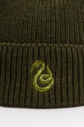Gorro tejido verde con bordado de Harry Potter