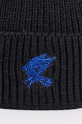 Gorro tejido azul oscuro con bordado de Harry Potter