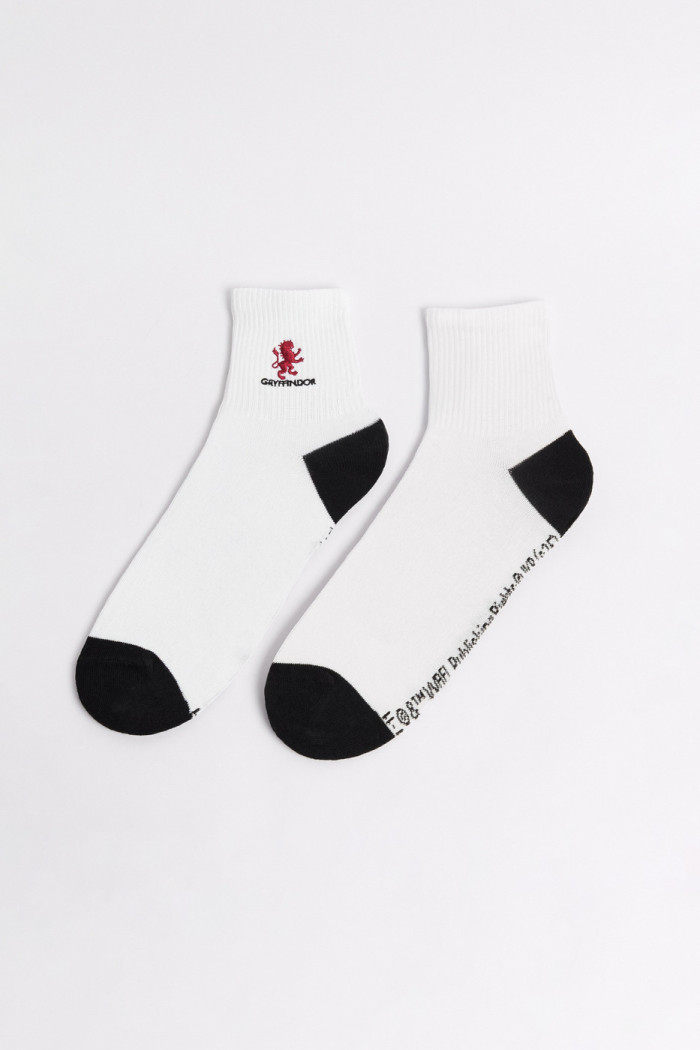 Medias cortas cremas de Harry Potter con contrastes