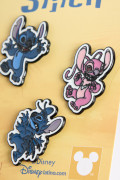 Set X3 de pines unicolores metálicos de Lilo & Stitch