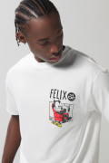 Camiseta crema manga corta con estampado de Félix el Gato