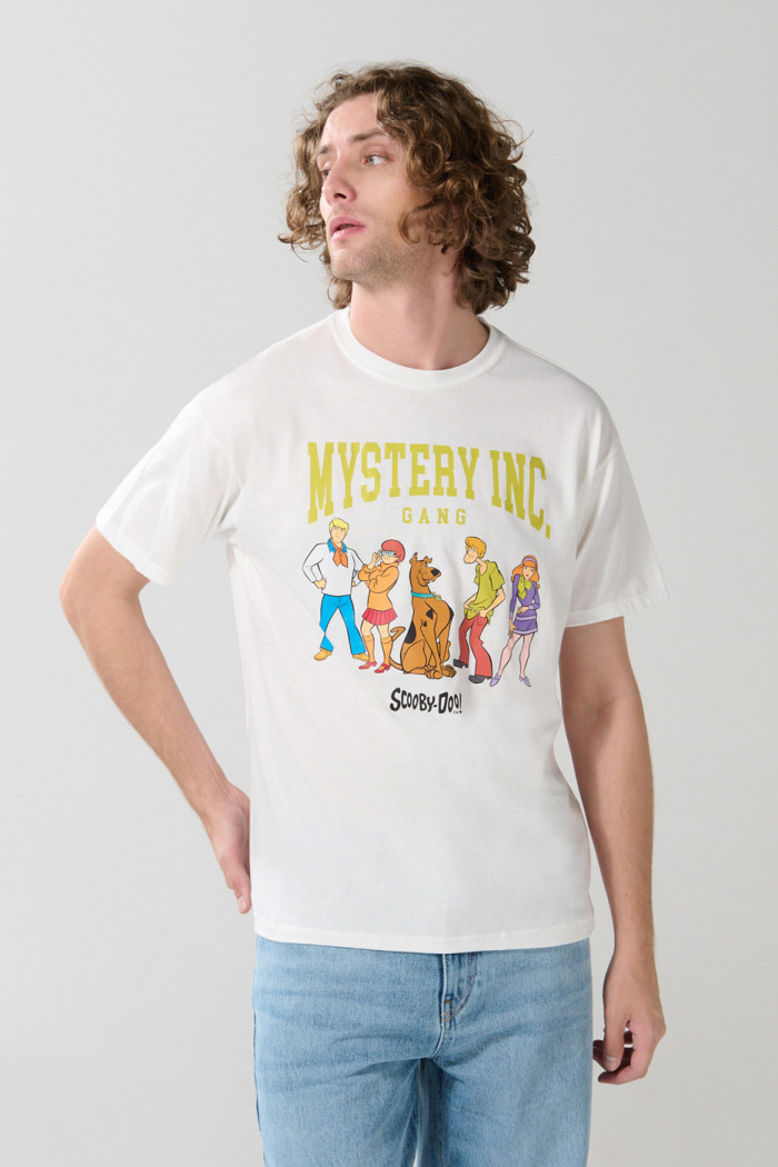 Camiseta crema clara de Scooby-Doo con manga corta