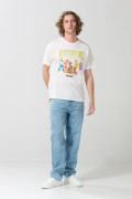 Camiseta crema clara de Scooby-Doo con manga corta