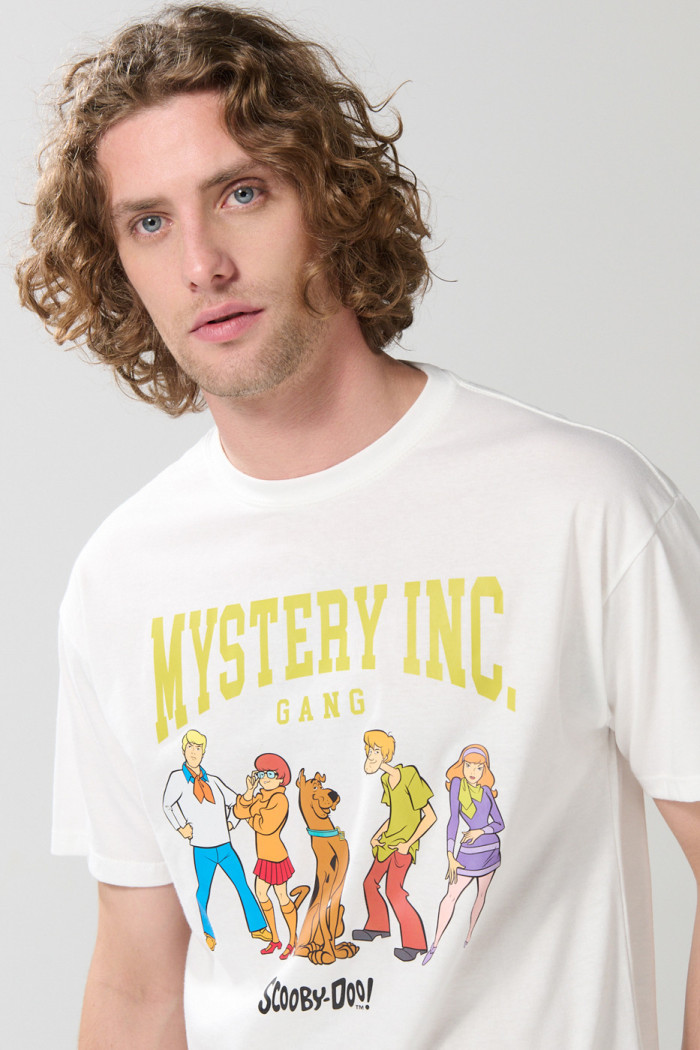 Camiseta crema clara de Scooby-Doo con manga corta