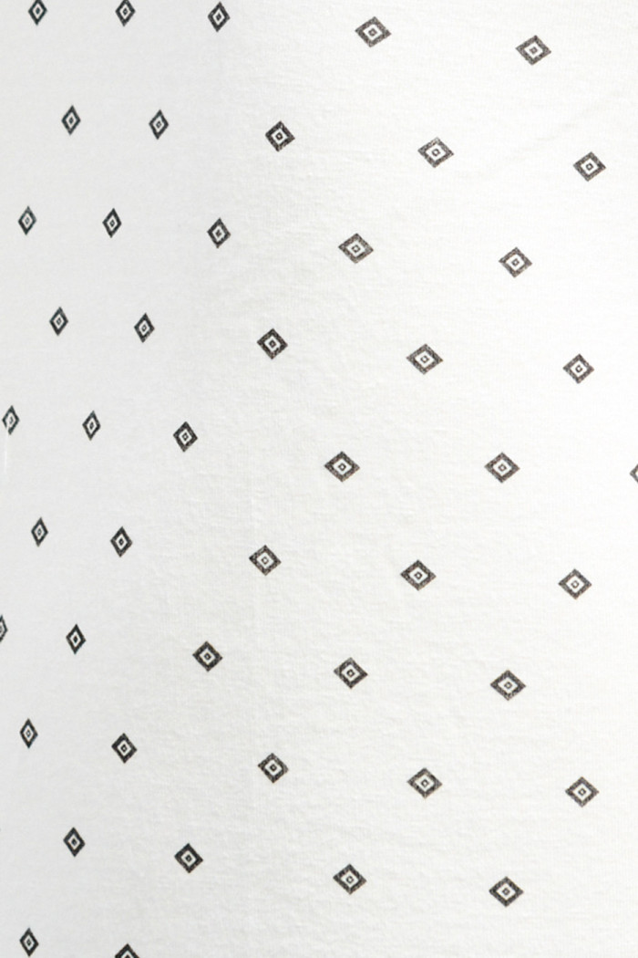 Bóxer crema brief-medio con diseños de rombos
