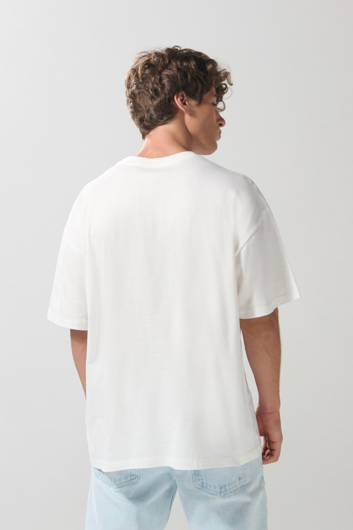 Camiseta manga corta oversize crema de Toy Story