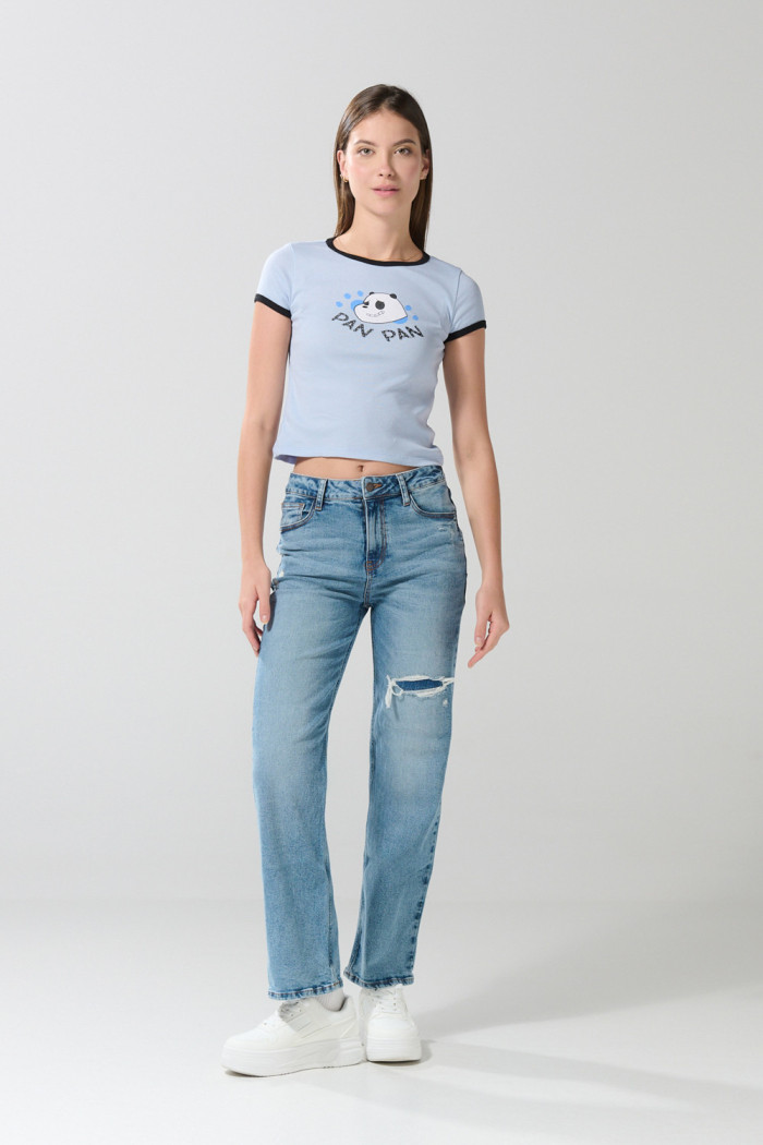 Camiseta azul clara manga corta de Osos Escandalosos