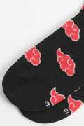 Medias cortas negras con diseños de Naruto