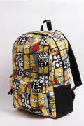 Maleta amarilla con diseños de Los Simpson y bolsillo
