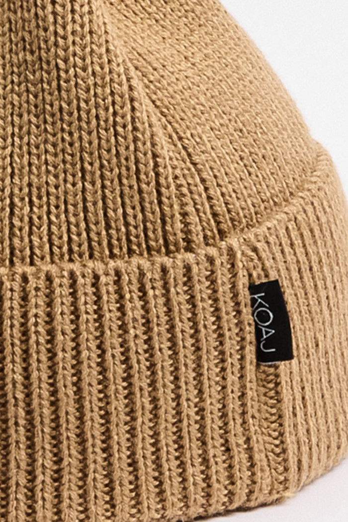 Gorro tejido kaki claro con bordado de Harry Potter