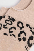 Medias kakis baletas con diseños de animal print