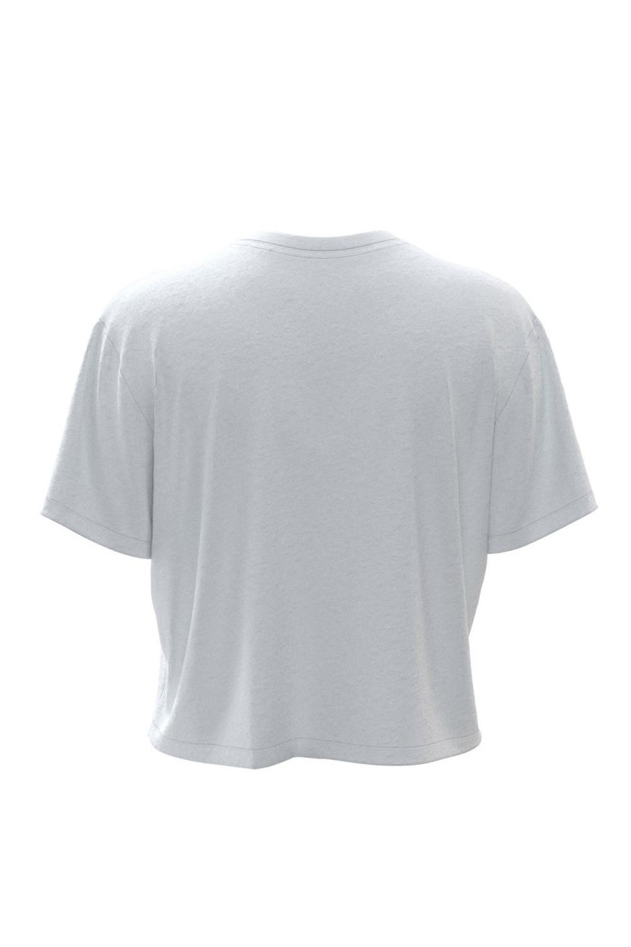 Camiseta unicolor crop top con diseño de Stranger Things