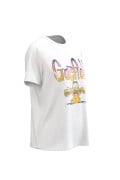 Camiseta unicolor con cuello redondo y diseño de Garfield