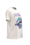 Camiseta unicolor con estampado de NASA y manga corta
