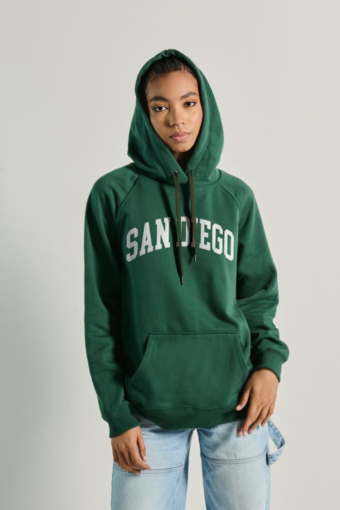 Buzo capota con estampado de San Diego
