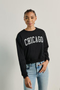 Sueter cuello redondo hombro rodado de Chicago