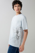 Camiseta oversize de Star Wars verde manga corta