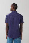 Camisa unicolor cuello sport collar con botones