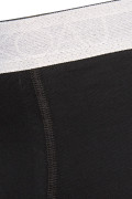 Bóxer negro midway brief-largo con ajuste y costuras planas