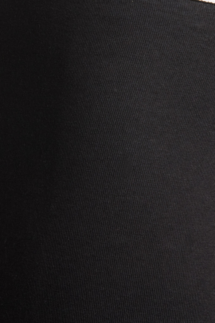 Bóxer negro midway brief-largo con ajuste y costuras planas