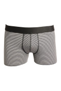 Bóxer a rayas midway brief-largo gris en algodón