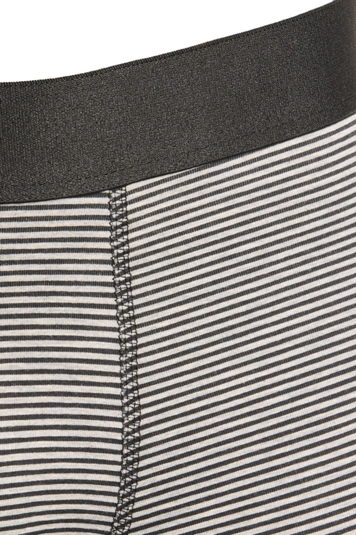 Bóxer a rayas midway brief-largo gris en algodón