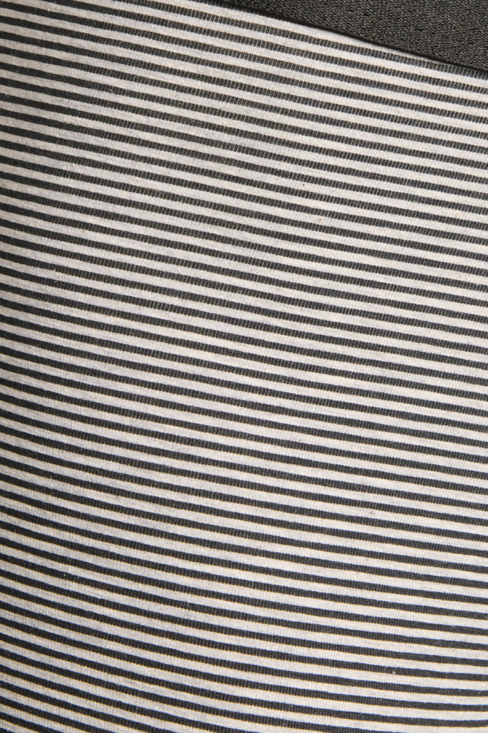 Bóxer a rayas midway brief-largo gris en algodón