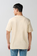 Camiseta cuello redondo kaki con arte de Joy Division