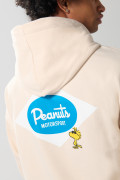 Buzo kaki con capota y diseños racer de Snoopy