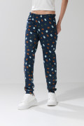 Pantalón jogger azul intenso con diseño de Escandalosos