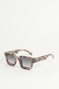 Gafas kakis wayfarer con marco cuadrado estampado